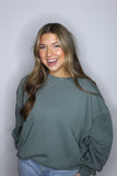 THE LAZY DAY SWEATSHIRT IN SAGE