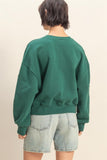 THE STAR PATCH CREWNECK SWEATSHIRT