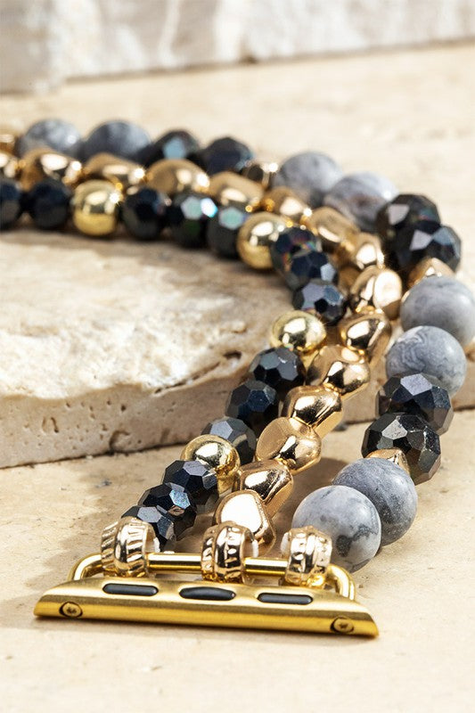 CRAZY JASPER & GOLD APPLE WATCH BAND