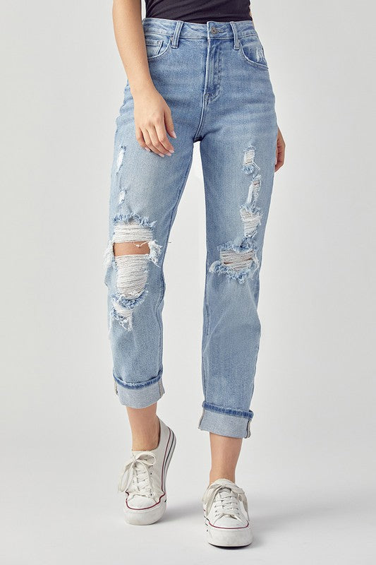 THE MK HIGH RISE BOYFRIEND JEANS