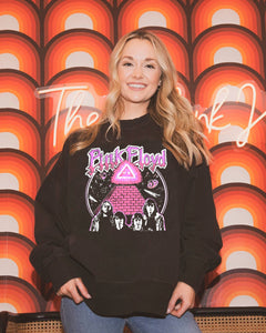 PINK FLOYD BLACK GRAPHIC SWEATSHIRT